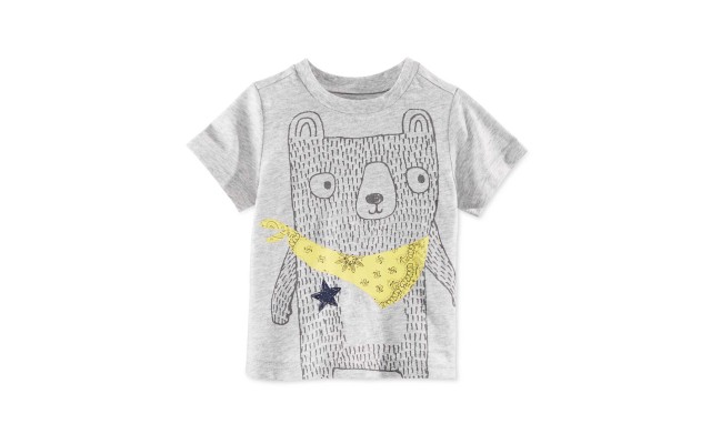  Baby Boys’ Bandana Bear T-Shirt (Cream, 24Months)