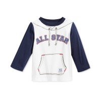 First Impressions Baby Boys’ Long-Sleeve All Star Graphic-Print T-Shirts