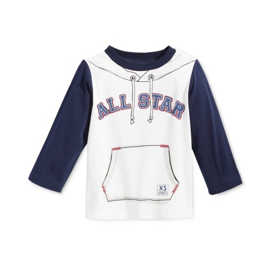  Baby Boys’ Long-Sleeve All Star Graphic-Print T-Shirts