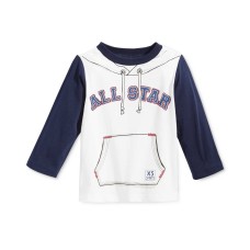 First Impressions Baby Boys’ Long-Sleeve All Star Graphic-Print T-Shirts