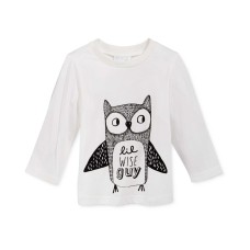 First Impressions Baby Boys’ Long-Sleeve Graphic-Print T-Shirt lil wise guy xx Months  – White