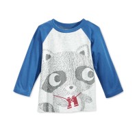 First Impressions Baby Boys Long-Sleeve Graphic-Print T-Shirt Tops