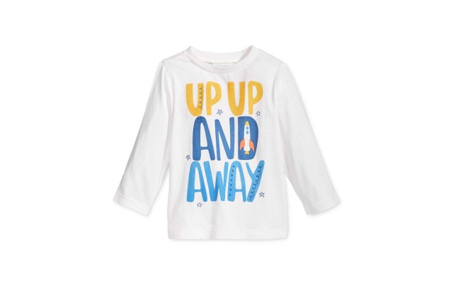  Baby Boys Long-Sleeve Graphic-Print T-Shirts