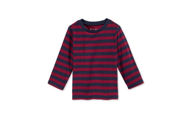  Baby Boys’ Long-Sleeve Mixed-Striped Thermal T-Shirts