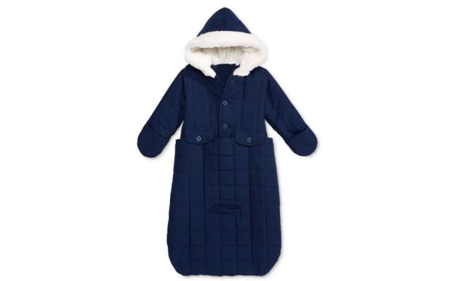  Baby Boys Or Baby Girls Jacket Snowbag With Faux Fur Trim