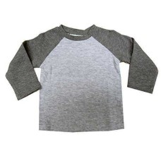 First Impressions Baby Boys’ Raglan-Sleeve Thermal T-Shirt Pewter Heather, 12 Months