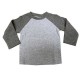  Baby Boys’ Raglan-Sleeve Thermal T-Shirt Pewter Heather, 12 Months