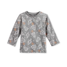 First Impressions Baby Boys Rocket-Print Long-Sleeve T-Shirts