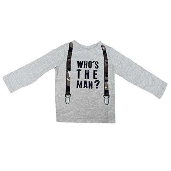 First Impressions Baby Boys Who’s The Man T-Shirt (12 Months)