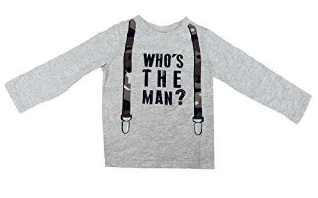 First Impressions Baby Boys Who’s The Man T-Shirt (12 Months)
