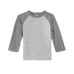  Baby Boy's’Raglan-Sleeve Grey Thermal Tops