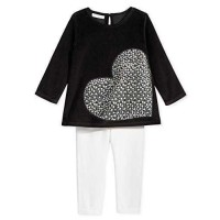 First Impressions Baby Girls’ 2-Pc. Heart Tunic & Leggings Sets