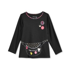First Impressions Baby Girls Long-Sleeve Graphic-Print T-Shirts