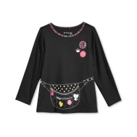 First Impressions Baby Girls Long-Sleeve Graphic-Print T-Shirts