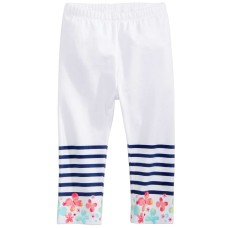 First Impressions Butterfly-Border Leggings, Baby Girls (White, 12 months)