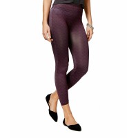 First Looks Geo Herringbone Seamless Skimmer Leggings (Boysenberry, S/M)