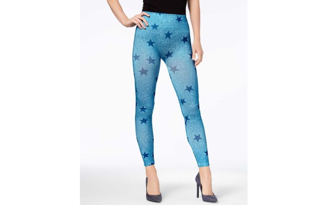  Women’s Denim Star Seamless Leggings