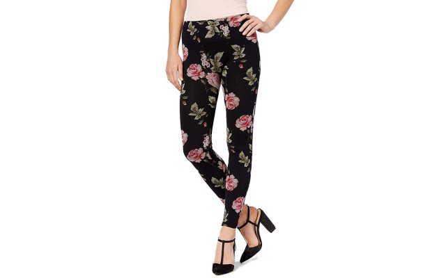  Women’s Floral-Print Seamless Leggings
