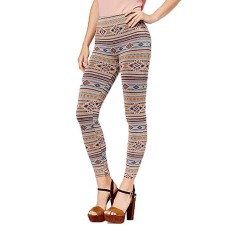 First Looks Women’s Geo-Print Stripe Seamless Leggings