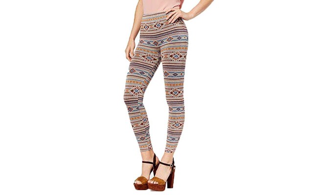  Women’s Geo-Print Stripe Seamless Leggings
