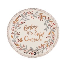 Fitz and Floyd 49-786 Wintry Woods Holiday Serving/Sharing Plate, 9.75-Inch