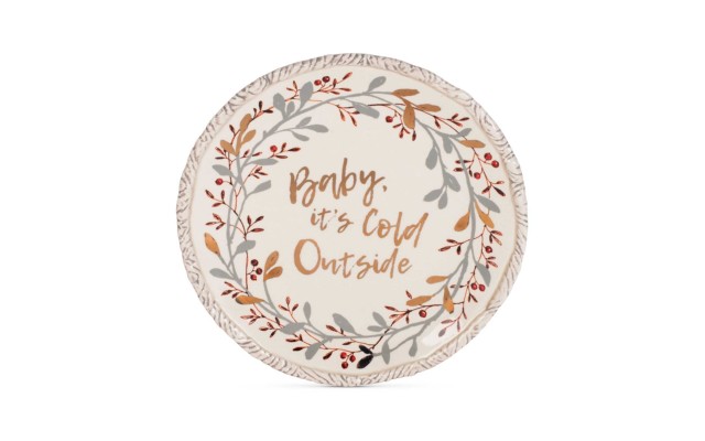  49-786 Wintry Woods Holiday Serving/Sharing Plate, 9.75-Inch