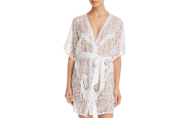  Millie Lace Robe (Large, Natural)