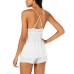  Women’s Bisou Lace-Trim Camisole Pajama Sets