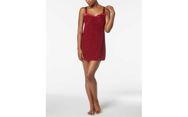  Women's Flora Bobbi Burnout Sheer Velvet Chemises