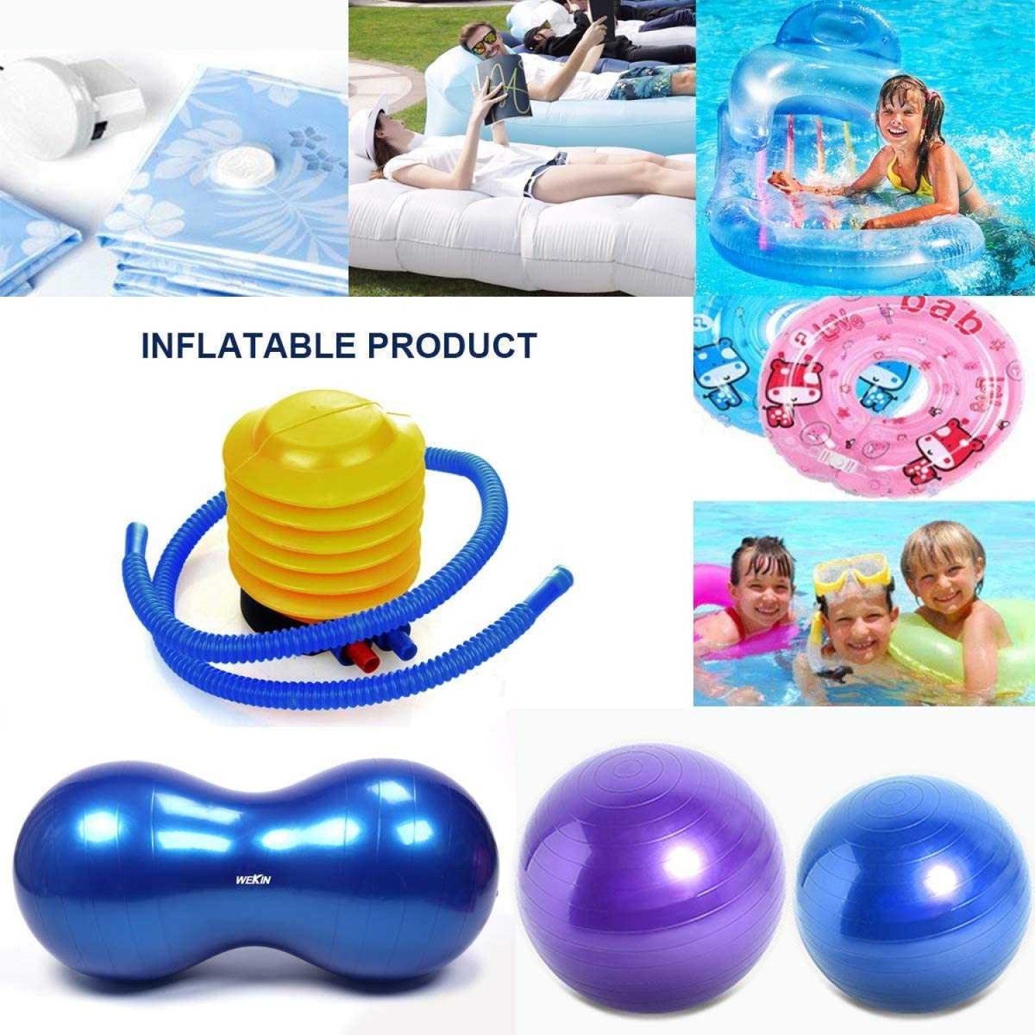 Details about   Air Step Inflatable Foot Pump Air Beds Mattress Pool Buoy Boat Yoga ball New 