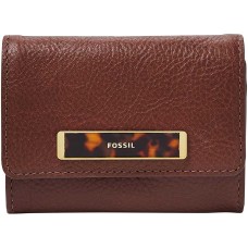 Fossil Rfid Blake Small Flap Wallet Handbag (henna)