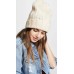  Harlow Cable Knit Beanie (Ivory, One Size)