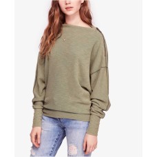 Free People Nikala Tee Women’s T Shirt (Green, M)