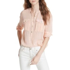 Free People Talk to Me Top (Orange, XS)