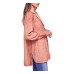  Women’s All About The Feels Button Shirt (Peach, Medium)