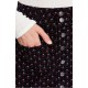  Women’s Joanie Printed Cord Skirt (Black Combo, 27)