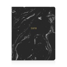 Fringe Black Marble 17 Month Planner