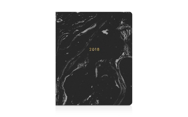  Black Marble 17 Month Planner