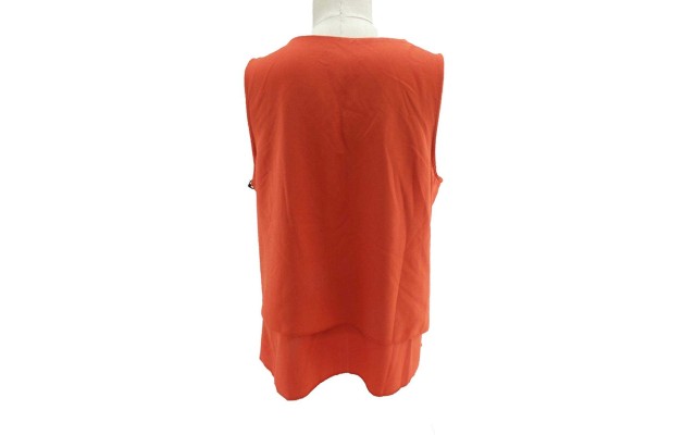 Fylo Women Flowy Top (Tangerine, M)