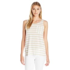 G.H. Bass & Co. Women’s Mixed Slub Stripe Blouse Tank Tops