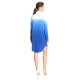 G.H. Bass & Co. Women’s Soft Rayon Twill Dress, Lapis Combo, SIZE Small