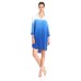 G.H. Bass & Co. Women’s Soft Rayon Twill Dress, Lapis Combo, SIZE Small