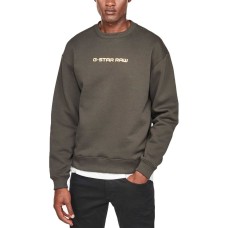 G-Star Raw Men’s Logo Sweatshirt (Gray, XXS)