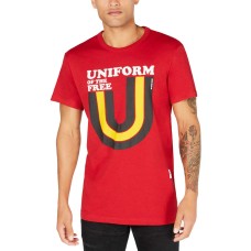 G-Star Raw Men’s Uniform of the Free Graphic T-Shirt (Red,XXL)