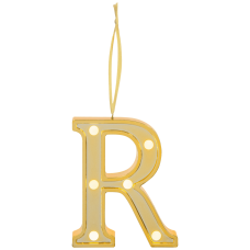 Ganz Led Light Up Marquee Initial Ornaments Letters