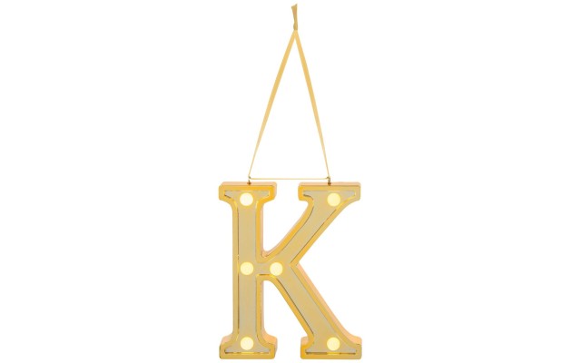  Led Light Up Marquee Initial Ornaments Letters