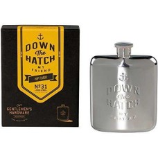 Gentlemen’s Hardware Hip Flask – 6 oz.( COLOR: Stainless Steel )