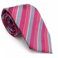 Geoffrey Beene Men’s Priceless Stripe Tie, Red, One Size