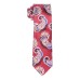  Men’s Uptown Elegant Paisley Tie, Red, One Size