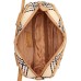  Straw Plaid Convertible Camera Bag (Beige)